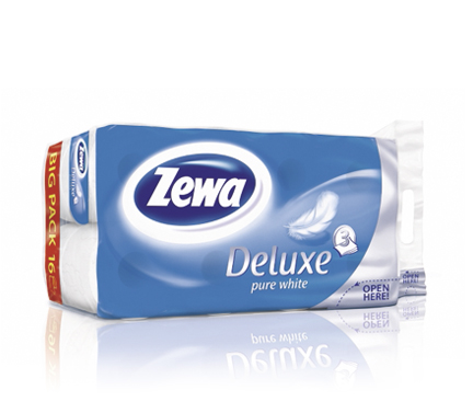 Zewa toalettpapír Deluxe 3 rétegű 16 tekercs tiszta fehér